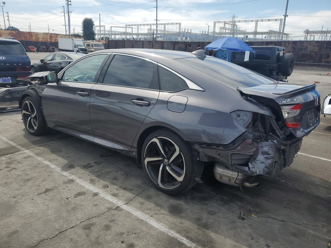 2020 Honda Accord VIN 1HGCV1F3XLA010184 Copart auction photo, rear end / front end damage thumbnail 2