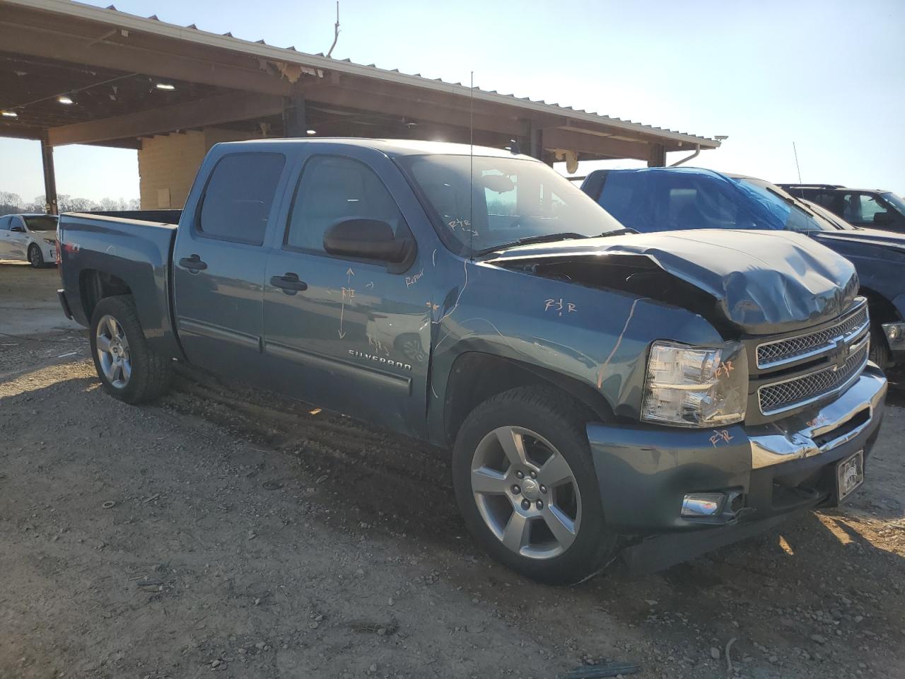 2010 Chevrolet Silverado VIN 3GCRCSE08AG235827 Copart auction photo, front end damage thumbnail 4