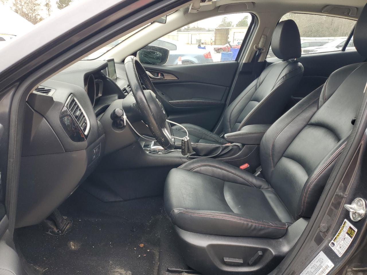 2015 Mazda 3 VIN JM1BM1W73F1236572 Copart auction photo, front end / side damage thumbnail 7