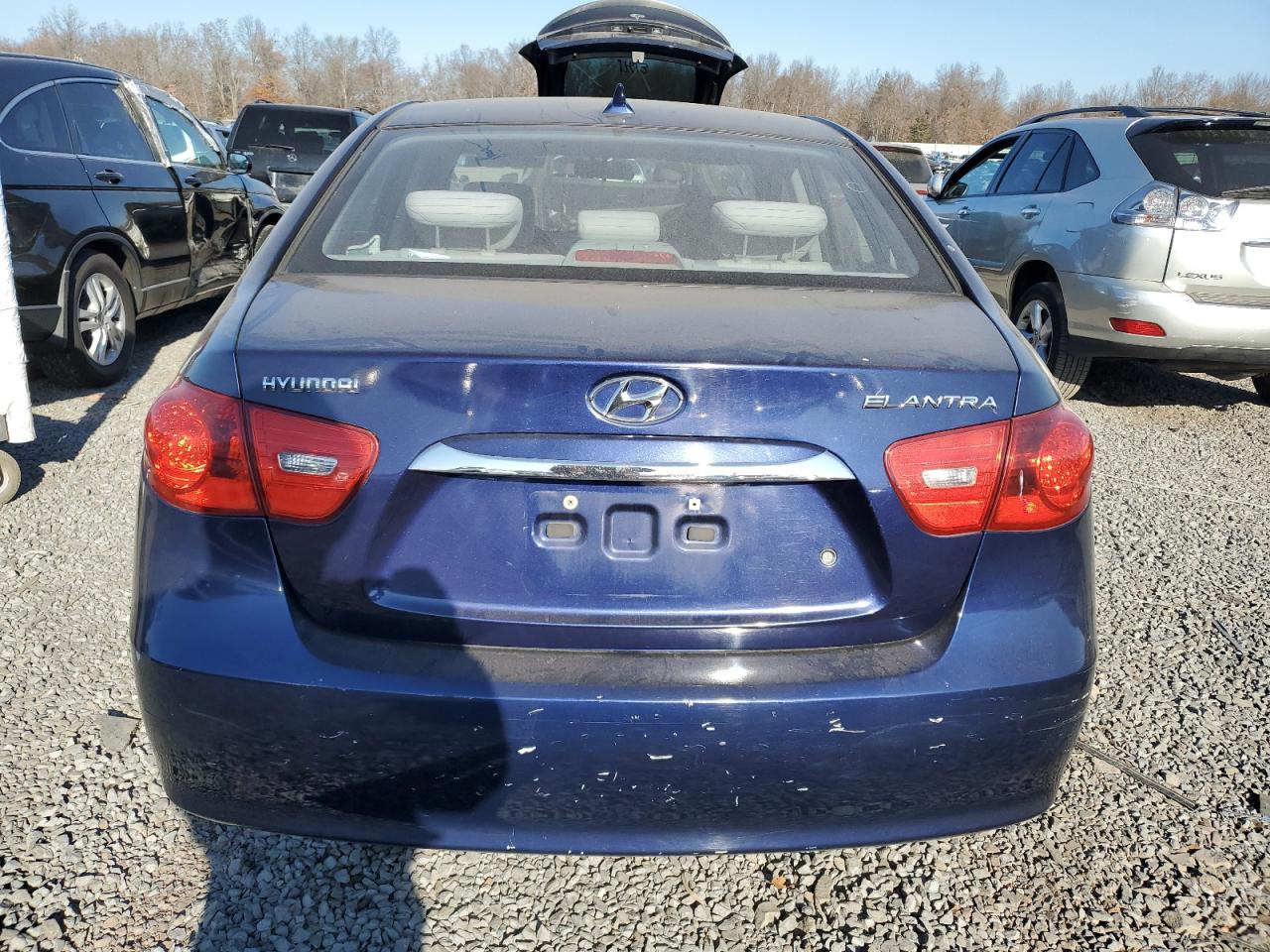 2010 Hyundai Elantra VIN KMHDU4AD1AU182151 Copart auction photo, front end / side damage thumbnail 6
