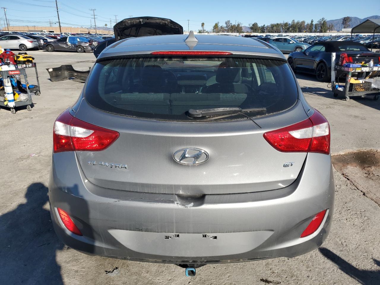 2013 Hyundai Elantra VIN KMHD35LE4DU127664 Copart auction photo, all over damage thumbnail 6