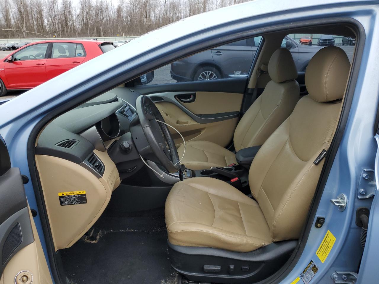 2013 Hyundai Elantra VIN KMHDH4AE8DU845409 Copart auction photo, front end damage thumbnail 7