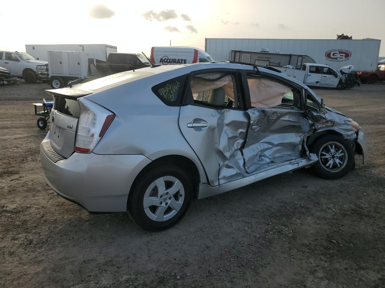 2010 Toyota Prius VIN JTDKN3DU9A0145953 Copart auction photo, biohazard/chemical / all over damage thumbnail 3