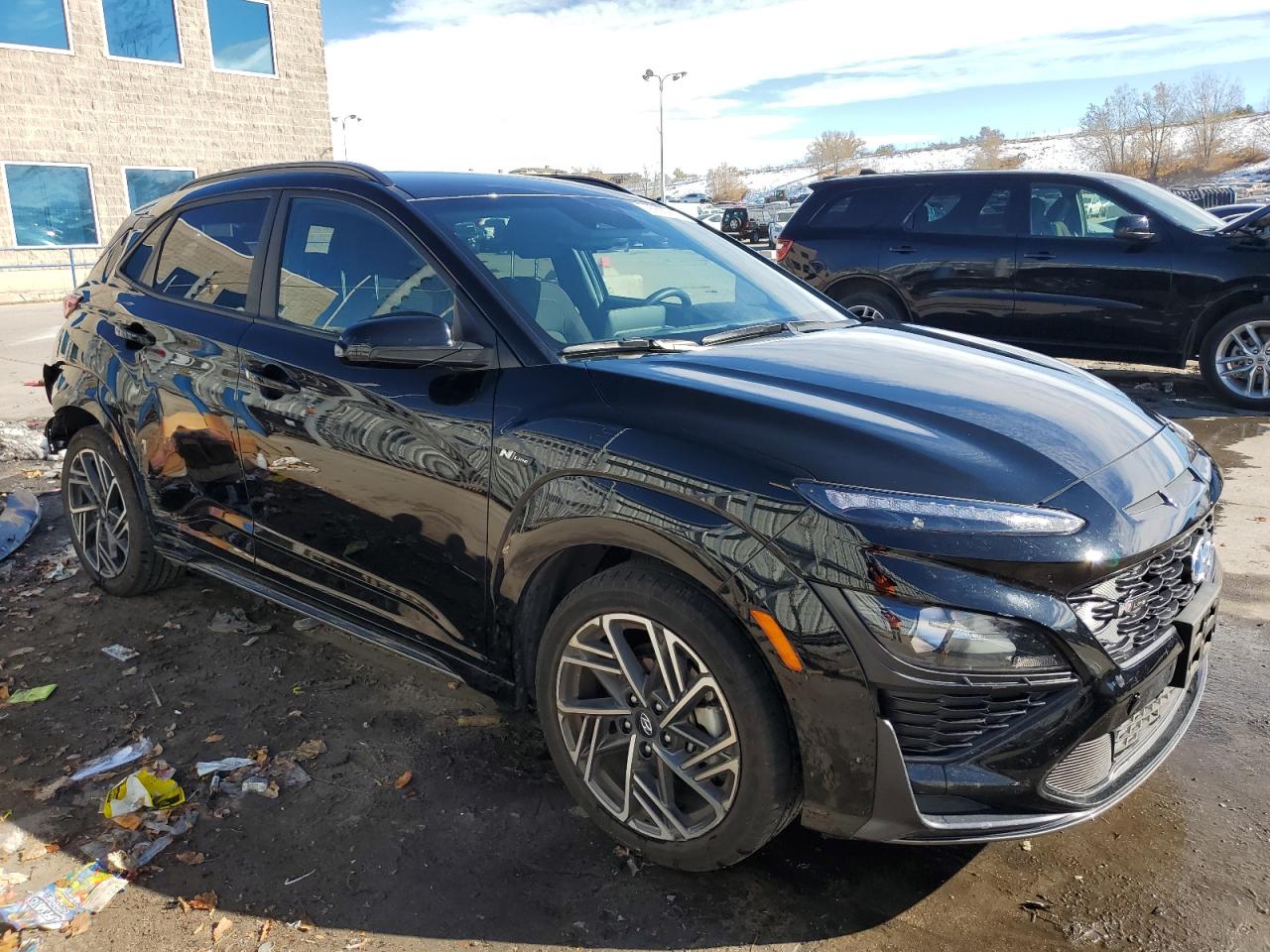 2022 Hyundai Kona VIN KM8K3CA39NU898135 Copart auction photo, rear end / side damage thumbnail 4