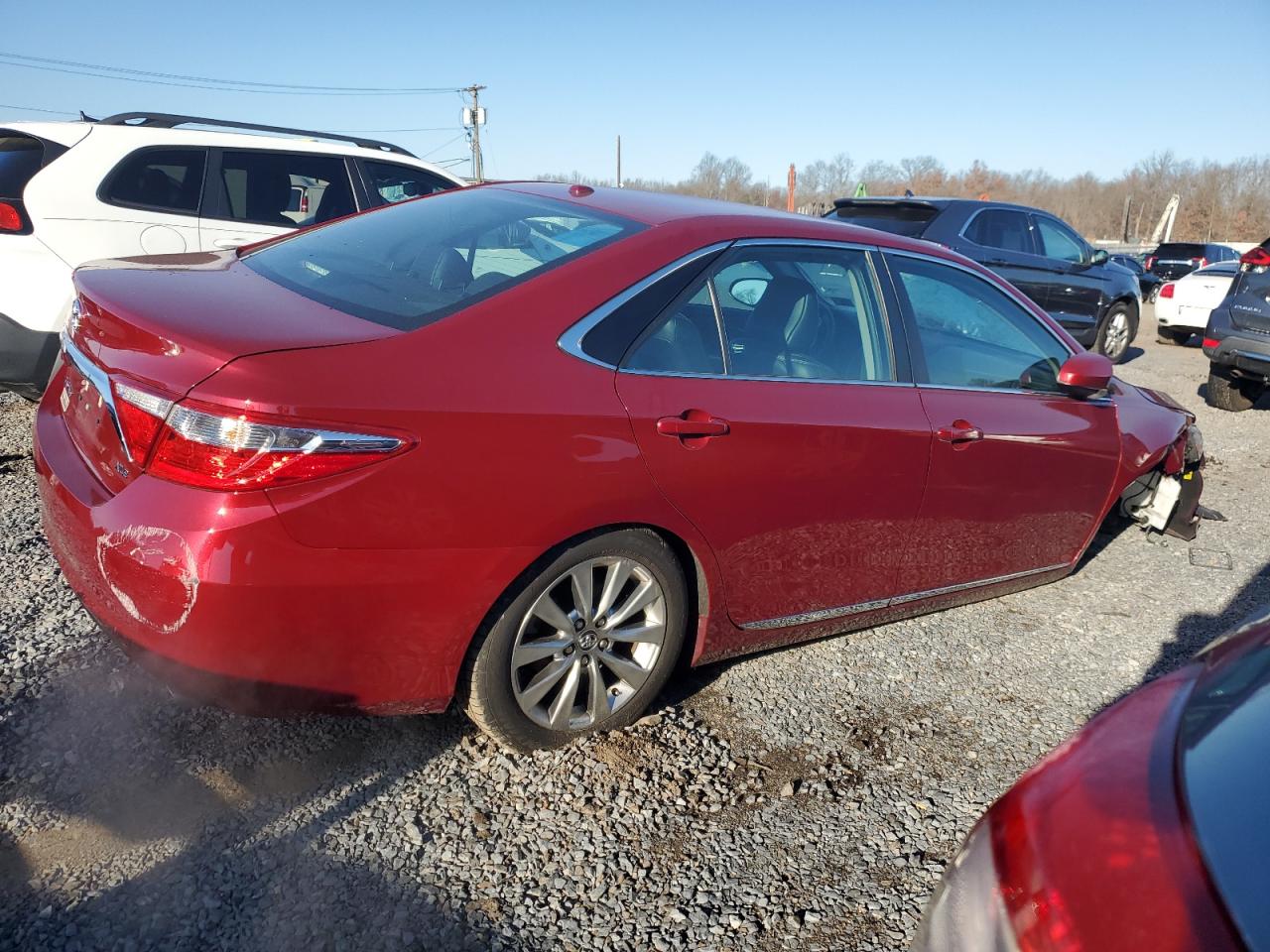 2017 Toyota Camry VIN 4T1BF1FK4HU657342 Copart auction photo, front end / rear end damage thumbnail 3