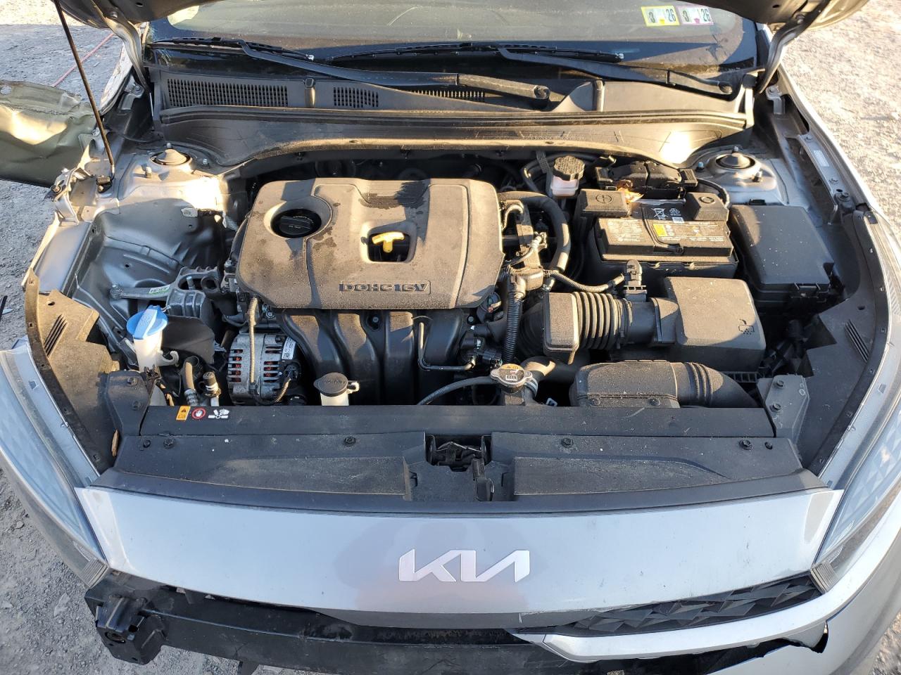2022 KIA Forte VIN 3KPF24AD9NE424904 Copart auction photo, front end / side damage thumbnail 11