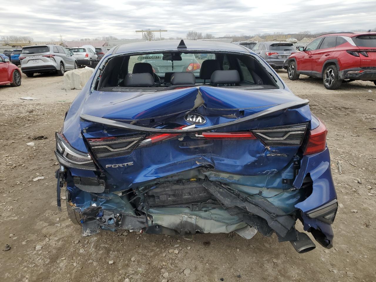 2021 KIA Forte VIN 3KPF34AD4ME316170 Copart auction photo, rear end damage thumbnail 6