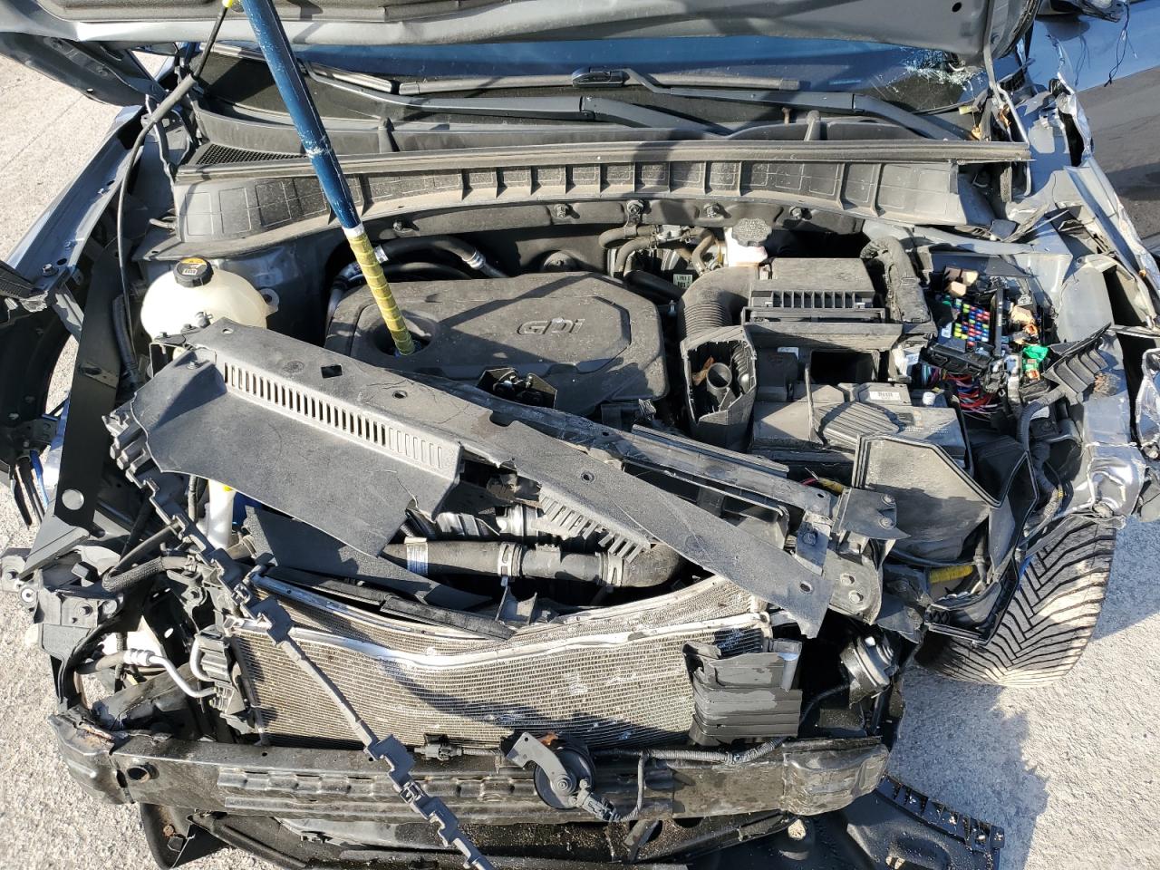 2019 Hyundai Tucson VIN KM8J3CAL8KU995446 Copart auction photo, front end / side damage thumbnail 13