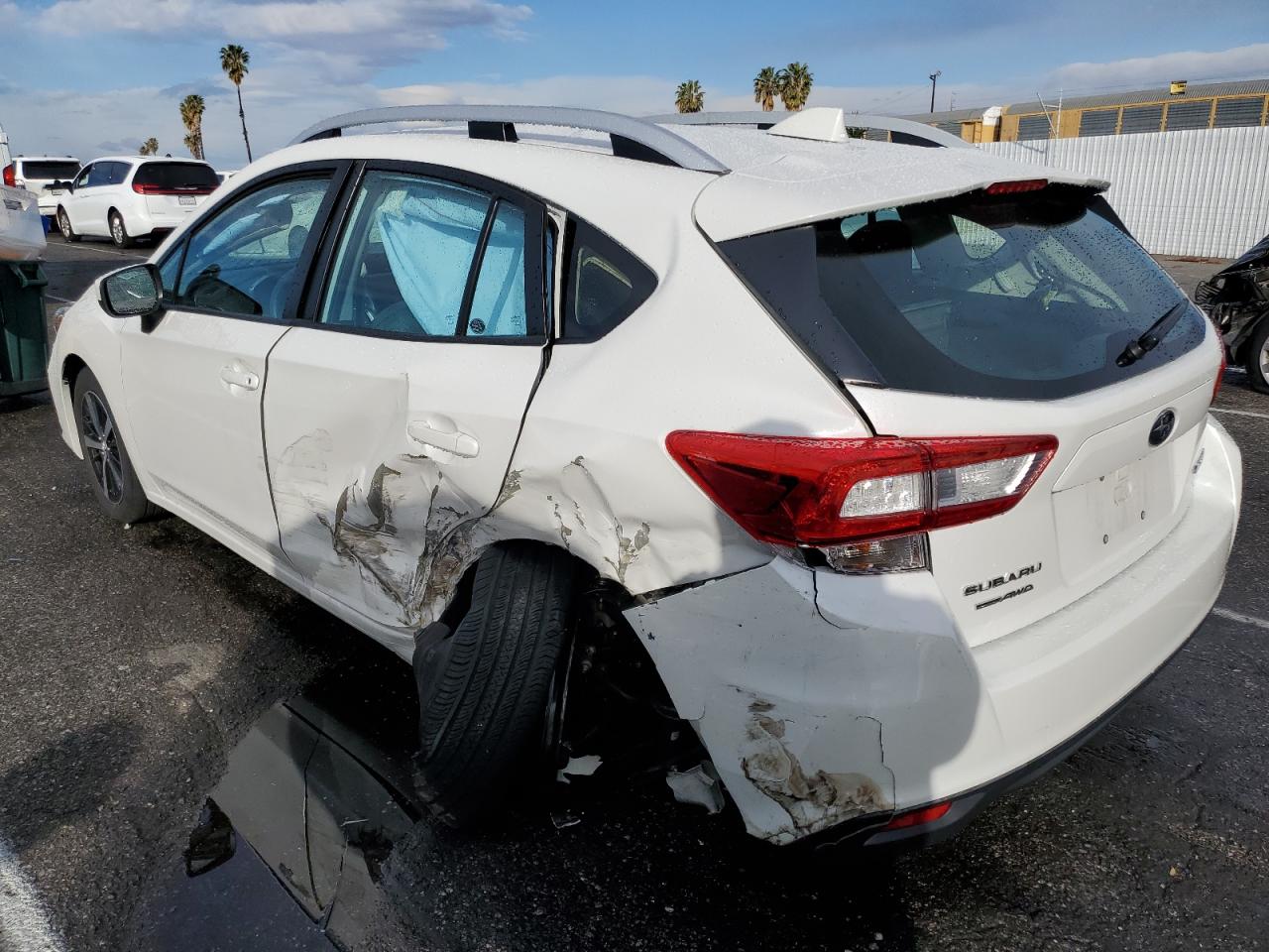 2019 Subaru Impreza VIN 4S3GTAC63K3732135 Copart auction photo, side / rear end damage thumbnail 2