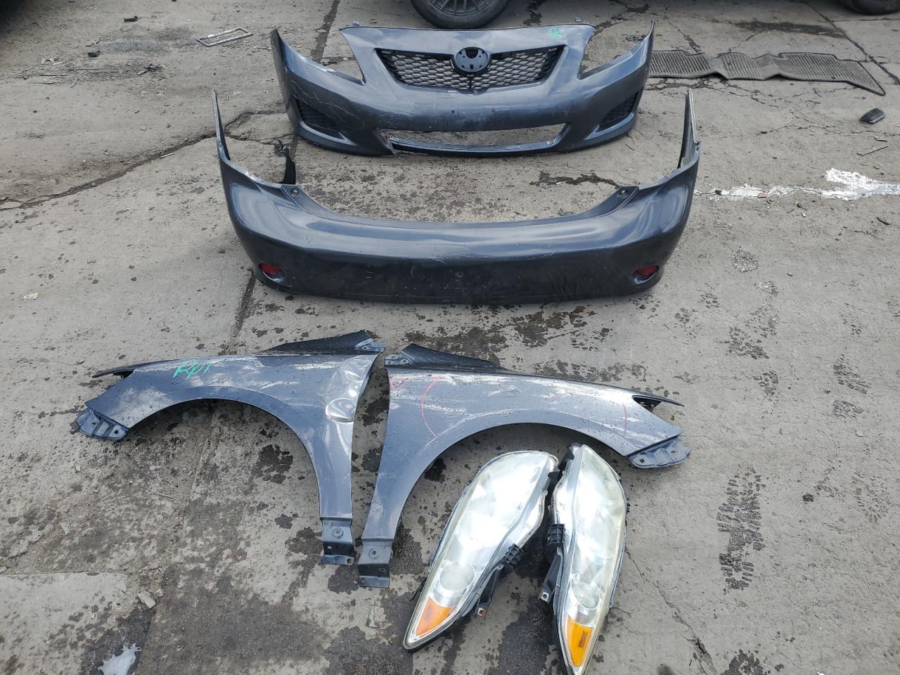 2009 Toyota Corolla VIN 1NXBU40E99Z069691 Copart auction photo, front end / rear end damage thumbnail 12