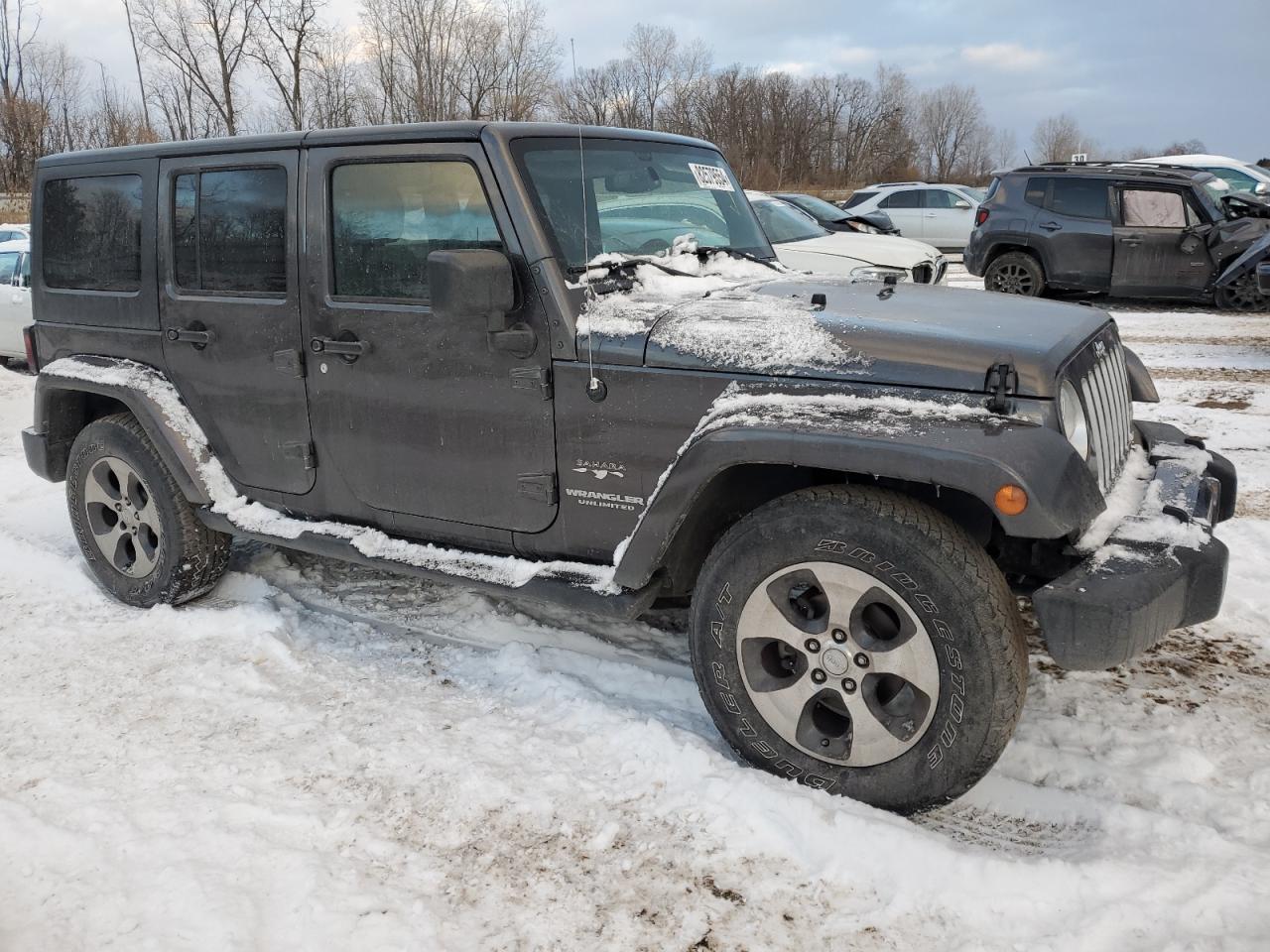 2017 Jeep Wrangler VIN 1C4BJWEG8HL585435 Copart auction photo, frame damage damage thumbnail 4