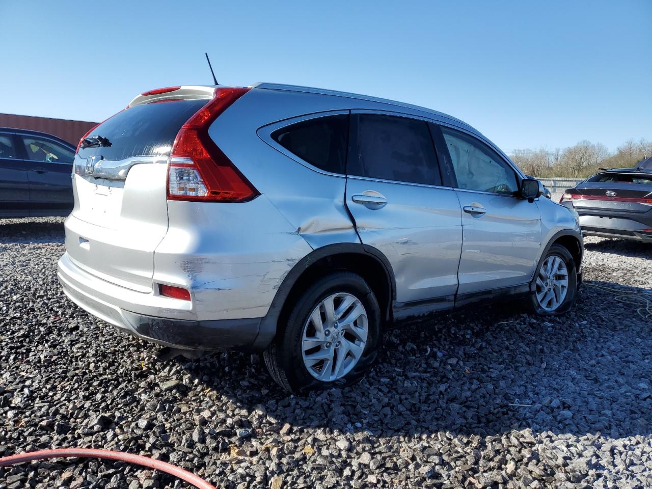 2016 Honda CR-V VIN 2HKRM3H77GH528100 Copart auction photo, all over damage thumbnail 3
