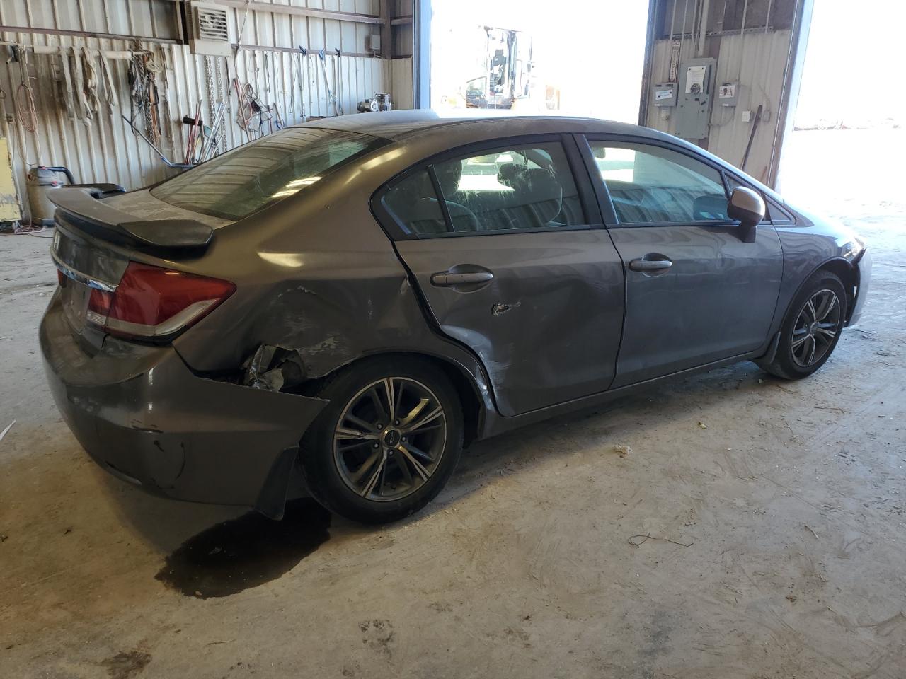 2013 Honda Civic VIN 2HGFB2F53DH502409 Copart auction photo, all over / hail damage thumbnail 3
