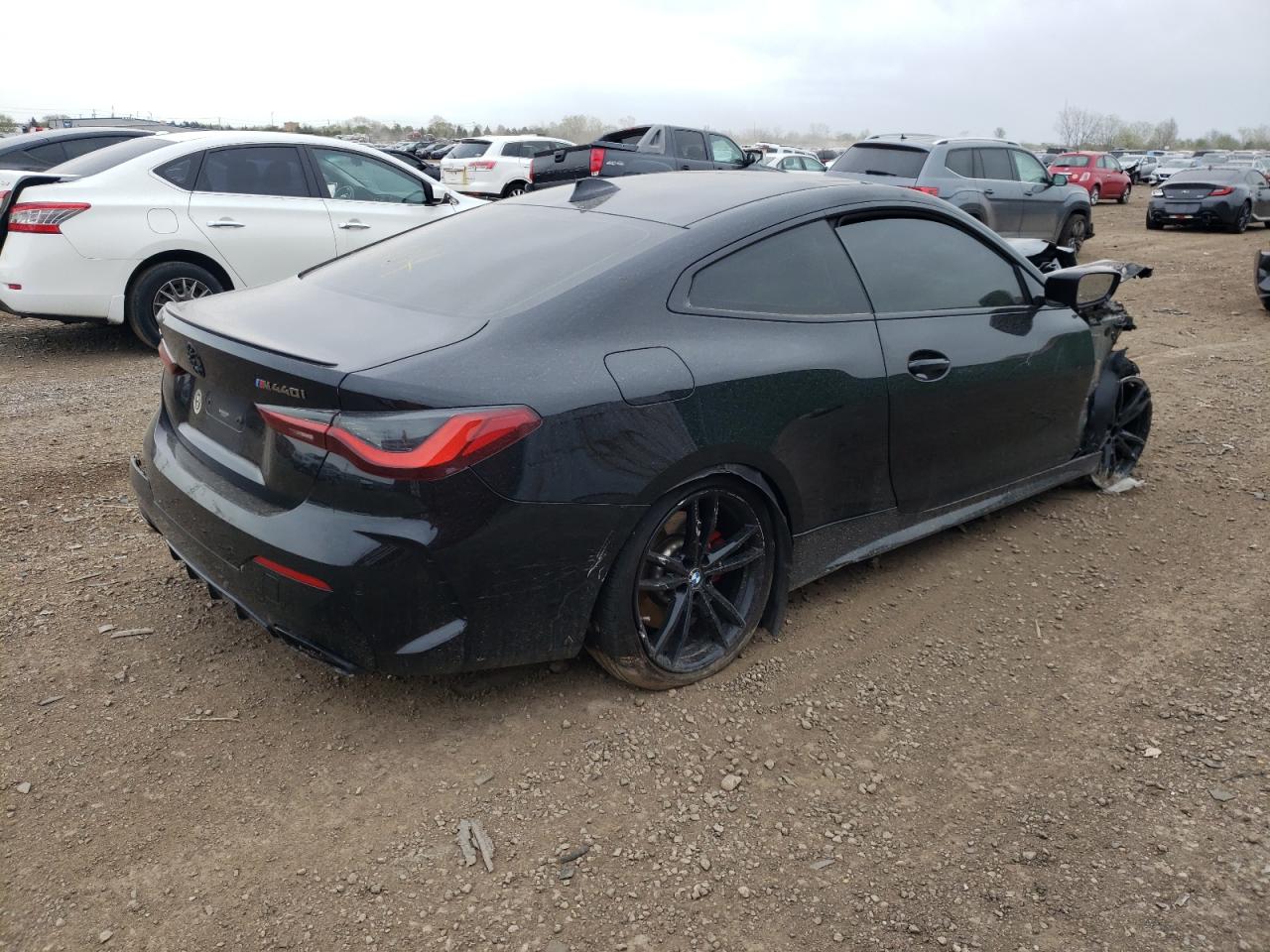 2021 BMW M4 VIN WBA13AR06MCF66804 Copart auction photo, burn / front end damage thumbnail 3