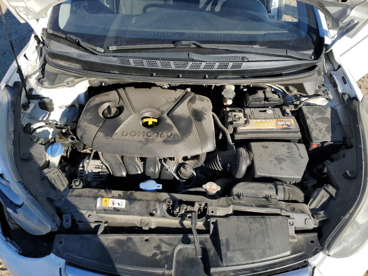 2015 Hyundai Elantra VIN 5NPDH4AE7FH593718 Copart auction photo, all over damage thumbnail 12