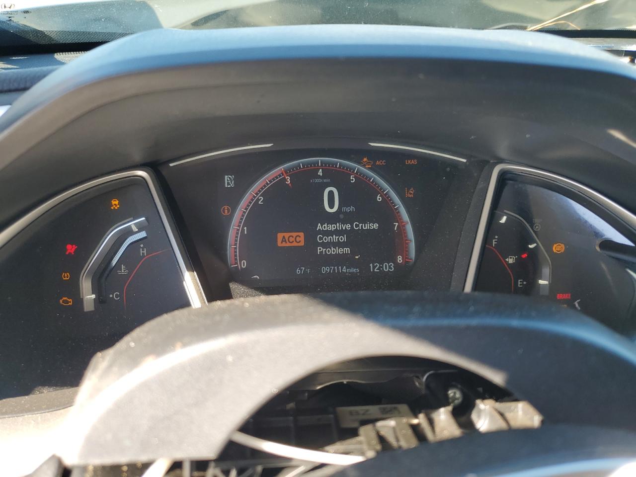 2019 Honda Civic VIN 2HGFC2F83KH585750 Copart auction photo, front end damage thumbnail 9