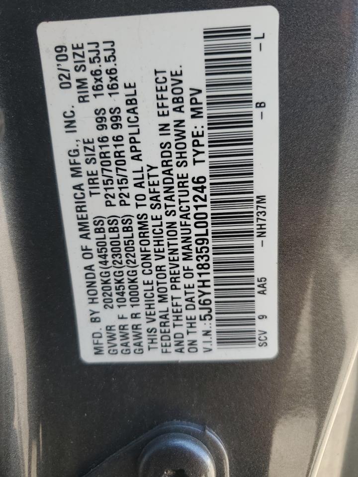2009 Honda Element VIN 5J6YH18359L001246 Copart auction photo, mechanical damage thumbnail 13