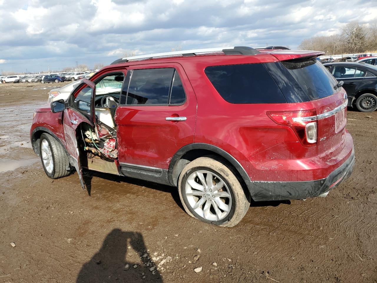 2014 Ford Explorer VIN 1FM5K8D80EGA98486 Copart auction photo, side damage thumbnail 2