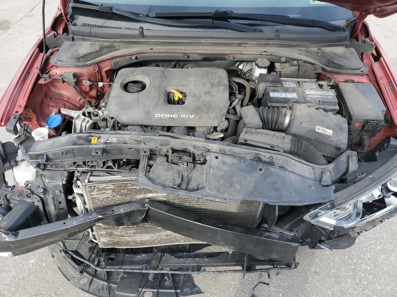 2017 Hyundai Elantra VIN 5NPD84LF5HH107528 Copart auction photo, front end / undercarriage damage thumbnail 11