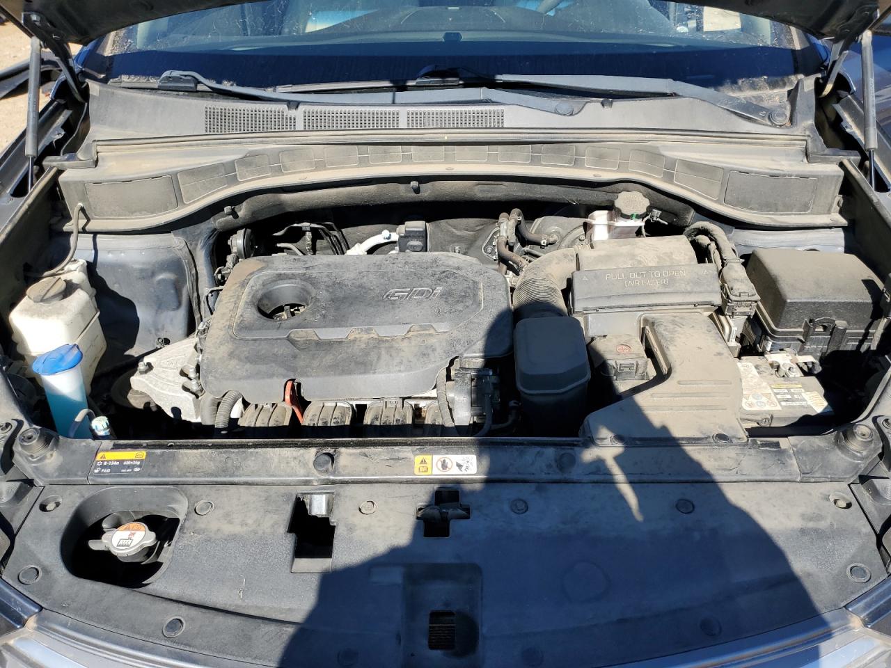 2017 Hyundai Santa Fe VIN 5NMZU3LB8HH014055 Copart auction photo, side damage thumbnail 13