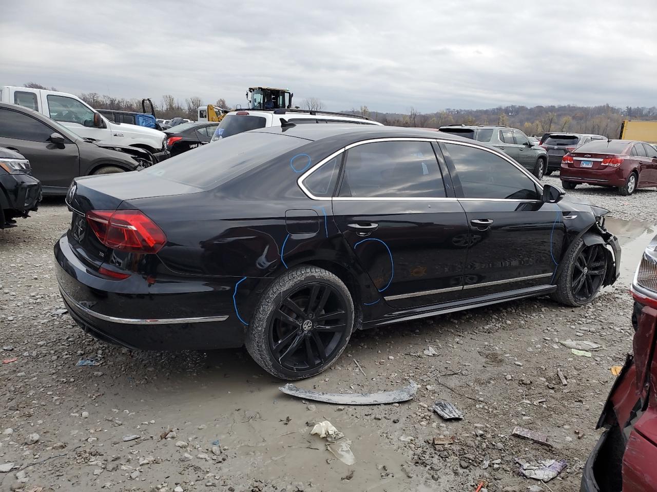 2017 Volkswagen Passat VIN 1VWDT7A37HC077921 Copart auction photo, all over damage thumbnail 3