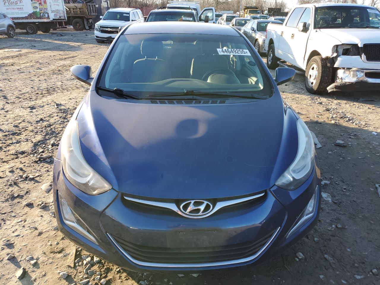 2016 Hyundai Elantra VIN 5NPDH4AE1GH705690 Copart auction photo, rear end damage thumbnail 5