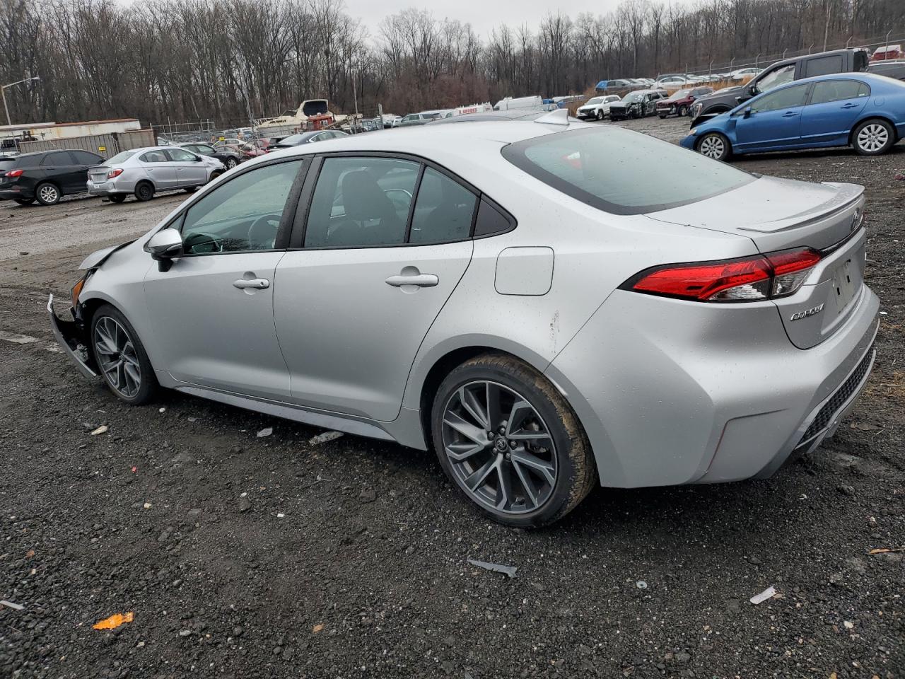 2021 Toyota Corolla VIN 5YFS4MCE7MP061045 Copart auction photo, front end / side damage thumbnail 2