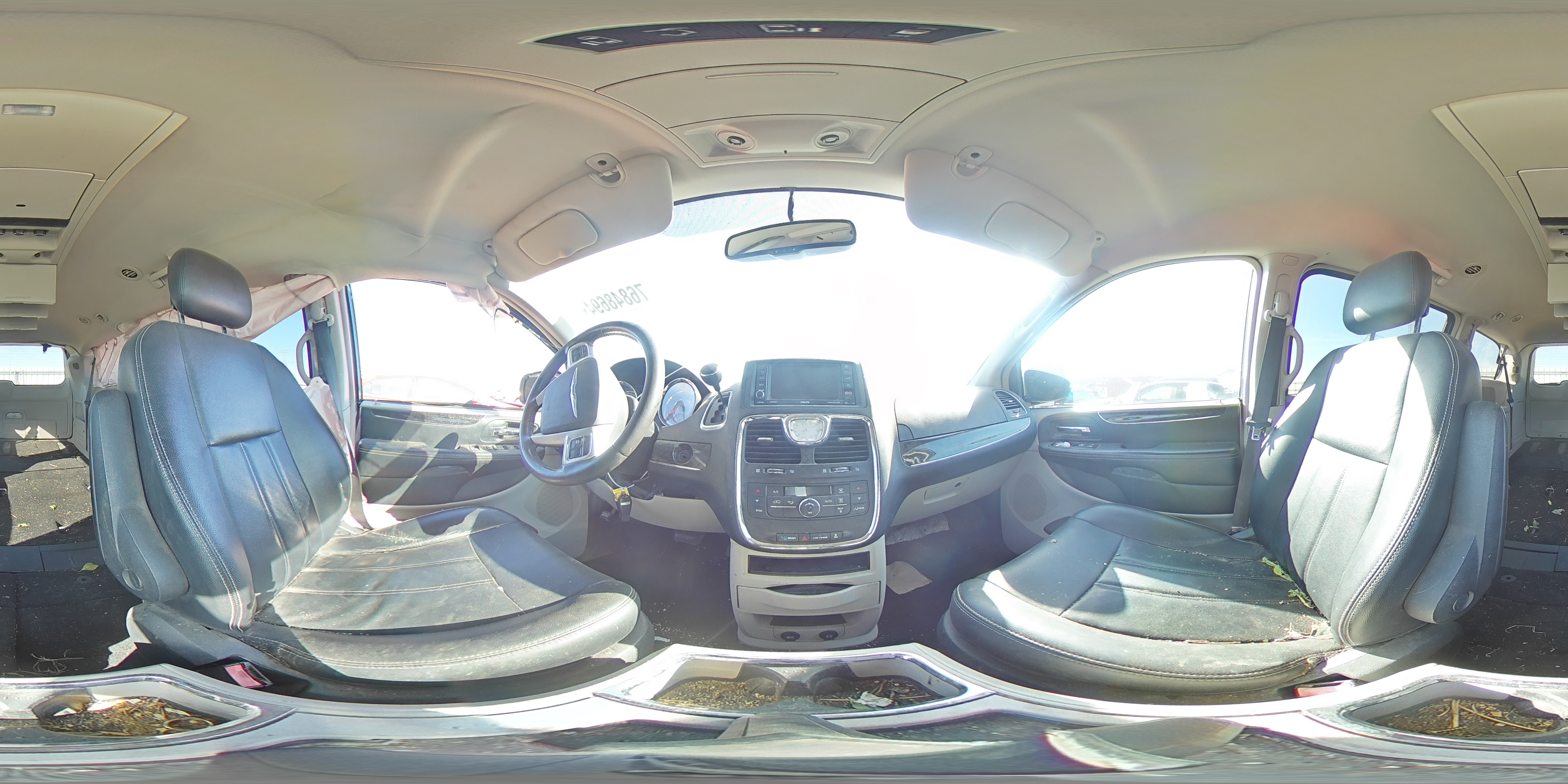 2014 Chrysler Town & Country VIN 2C4RC1BG2ER357627 Copart auction photo, side / front end damage thumbnail 13