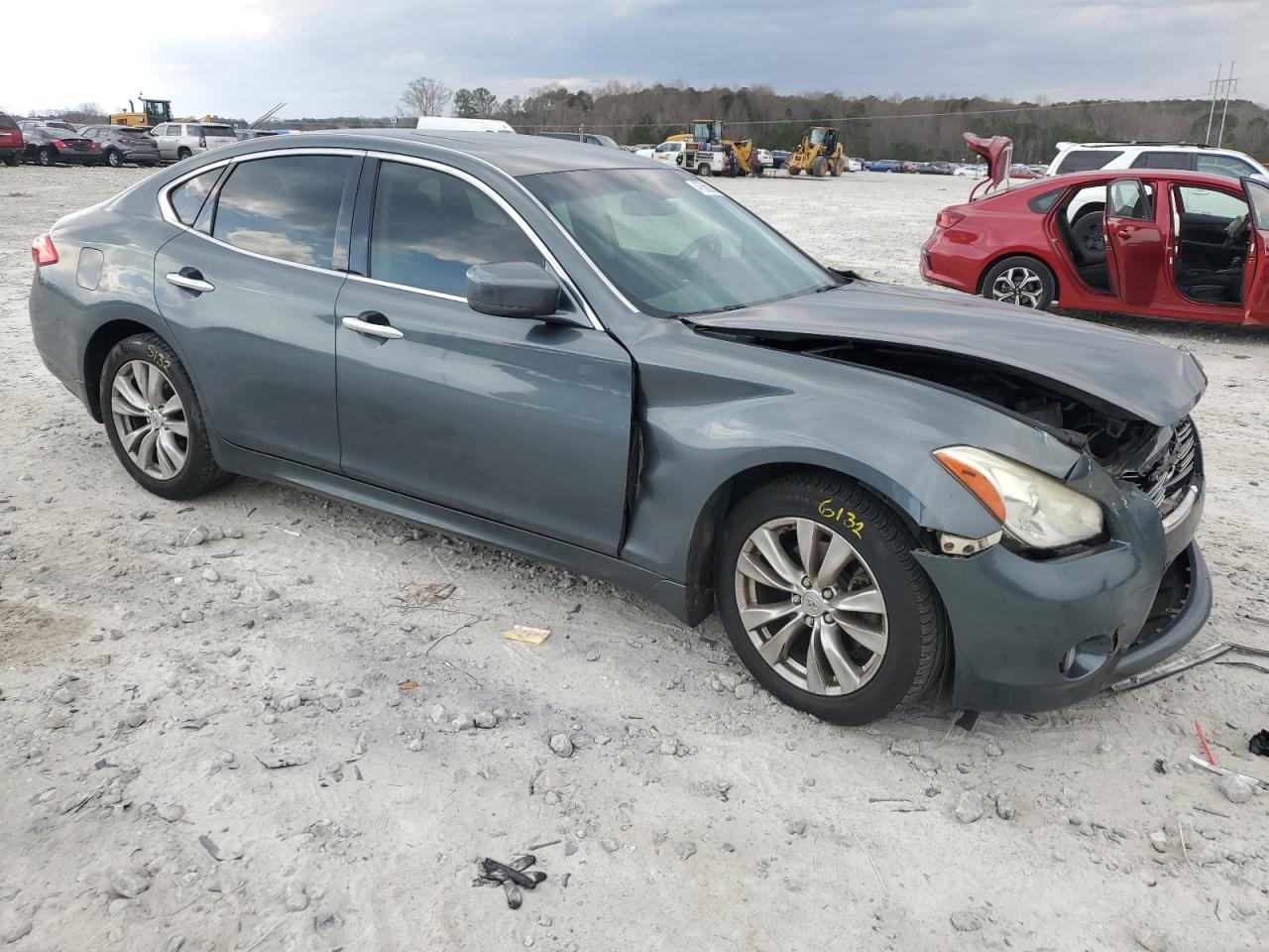 2012 Infiniti M VIN JN1BY1APXCM335754 Copart auction photo, front end damage thumbnail 4