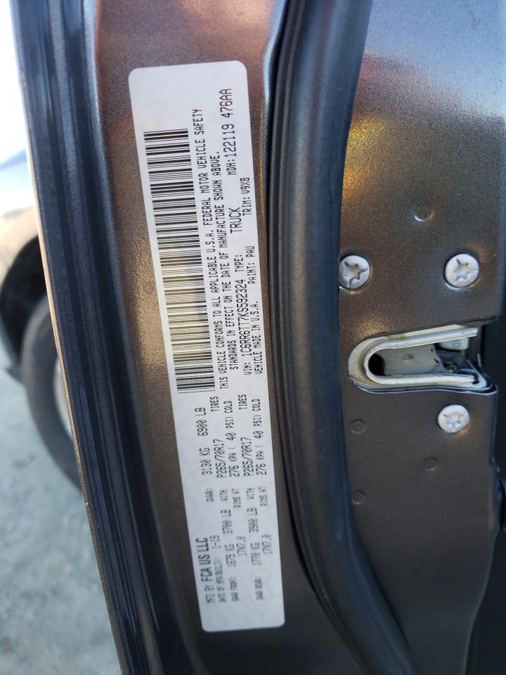 2019 RAM 1500 VIN 1C6RR6TT7KS592324 Copart auction photo, rear end / minor dent/scratches damage thumbnail 12