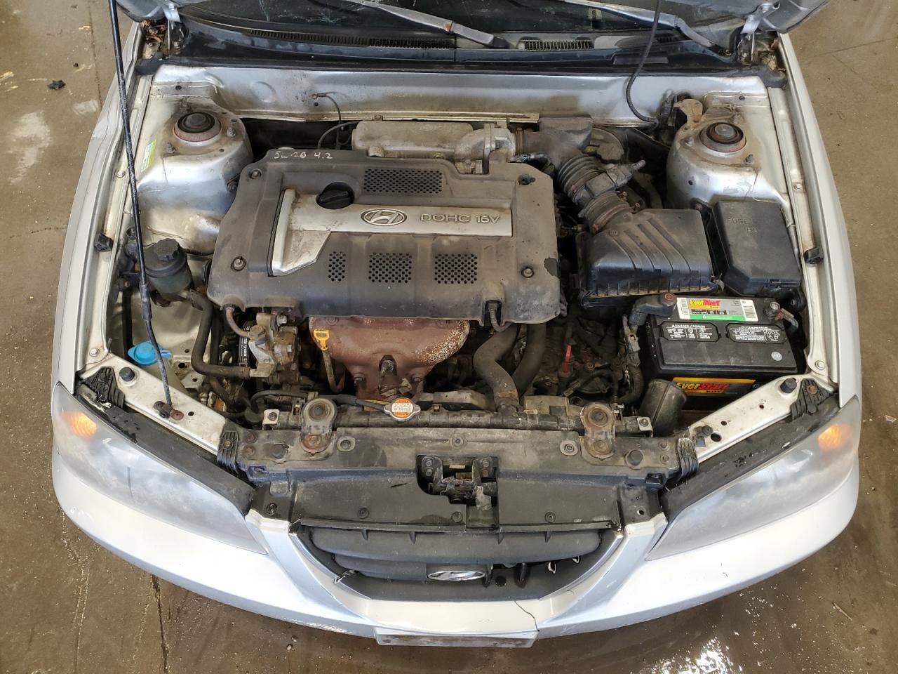 2005 Hyundai Elantra VIN KMHDN46D65U055097 Copart auction photo, front end damage thumbnail 11