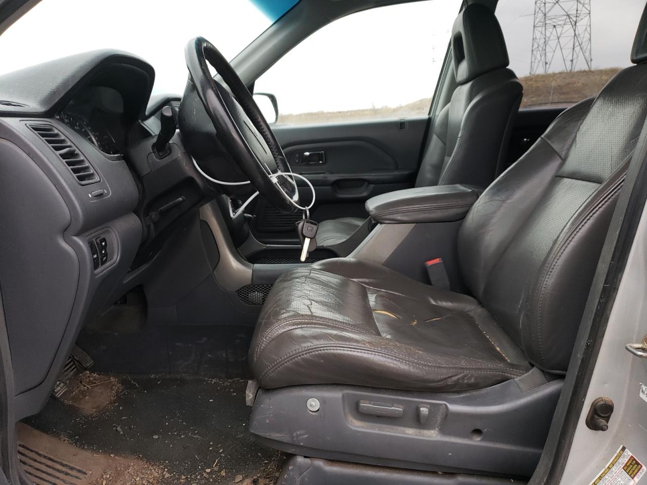 2004 Honda Pilot VIN 2HKYF18514H623837 Copart auction photo, side / rear end damage thumbnail 7