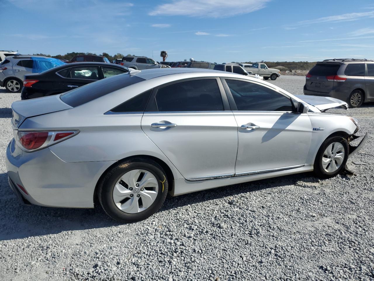 2015 Hyundai Sonata VIN KMHEC4A45FA131803 Copart auction photo, front end damage thumbnail 3