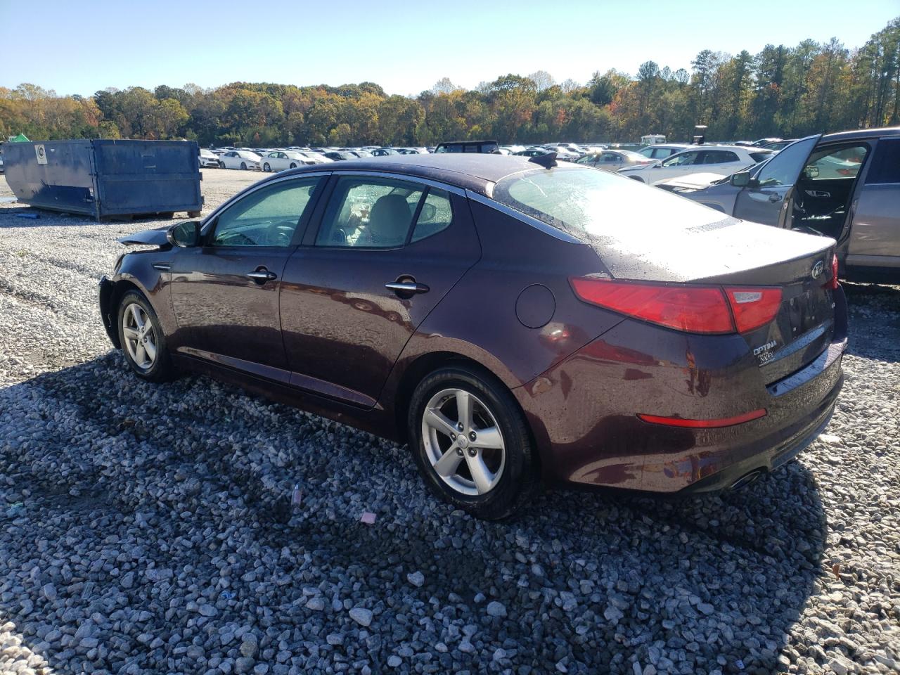 2014 KIA Optima VIN 5XXGM4A78EG268323 Copart auction photo, front end / vandalism damage thumbnail 2