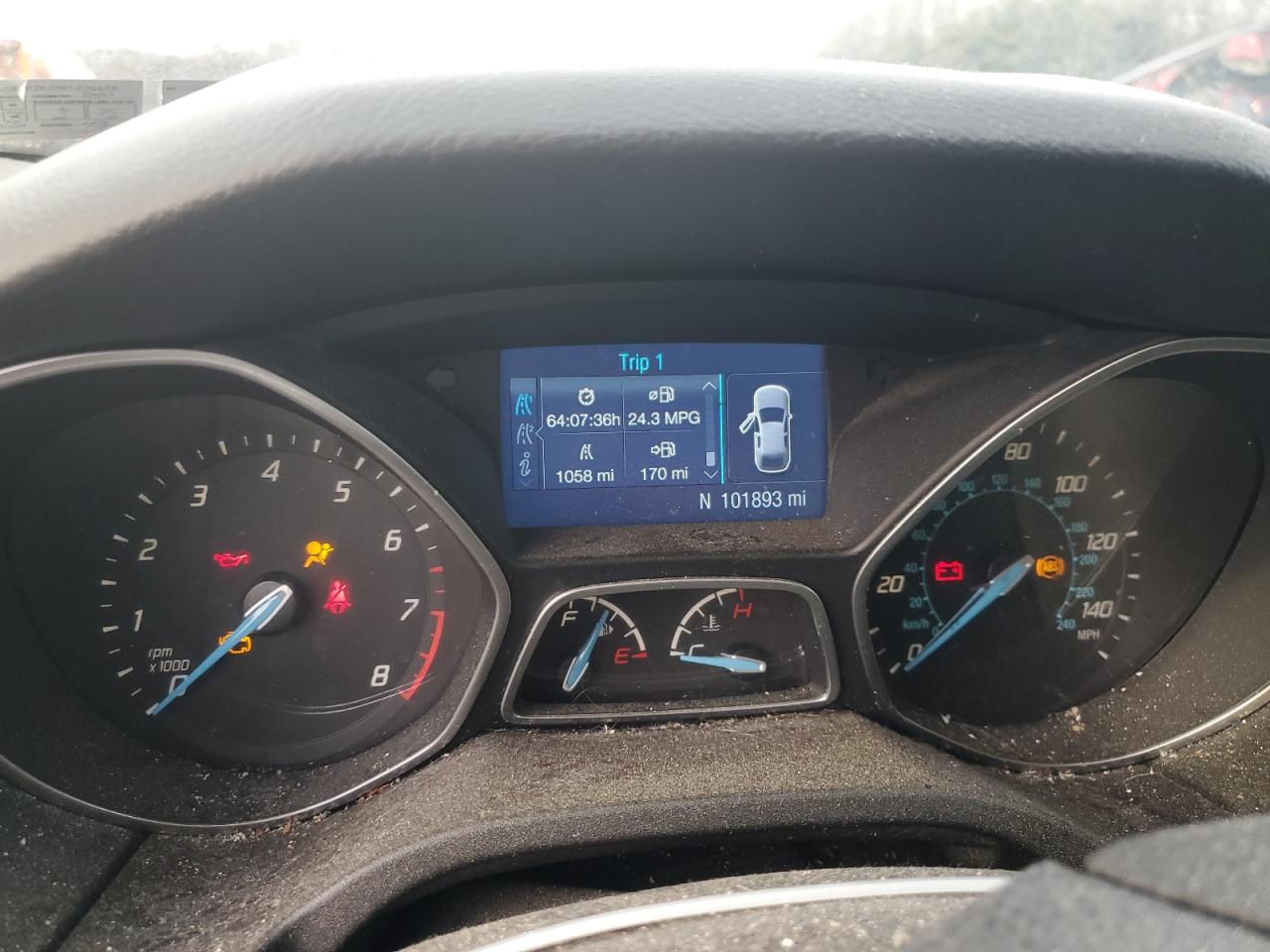 2014 Ford Focus VIN 1FADP3K24EL226633 Copart auction photo, front end damage thumbnail 9