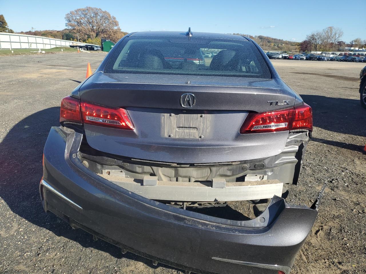 2020 Acura TLX VIN 19UUB2F38LA005200 Copart auction photo, rear end damage thumbnail 6