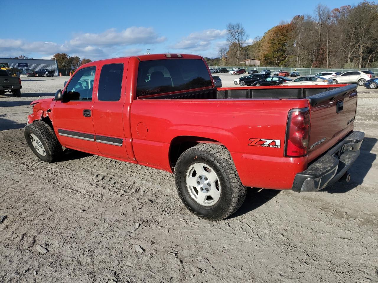 2005 Chevrolet Silverado VIN 1GCEK19Z95Z124651 Copart auction photo, front end / undercarriage damage thumbnail 2