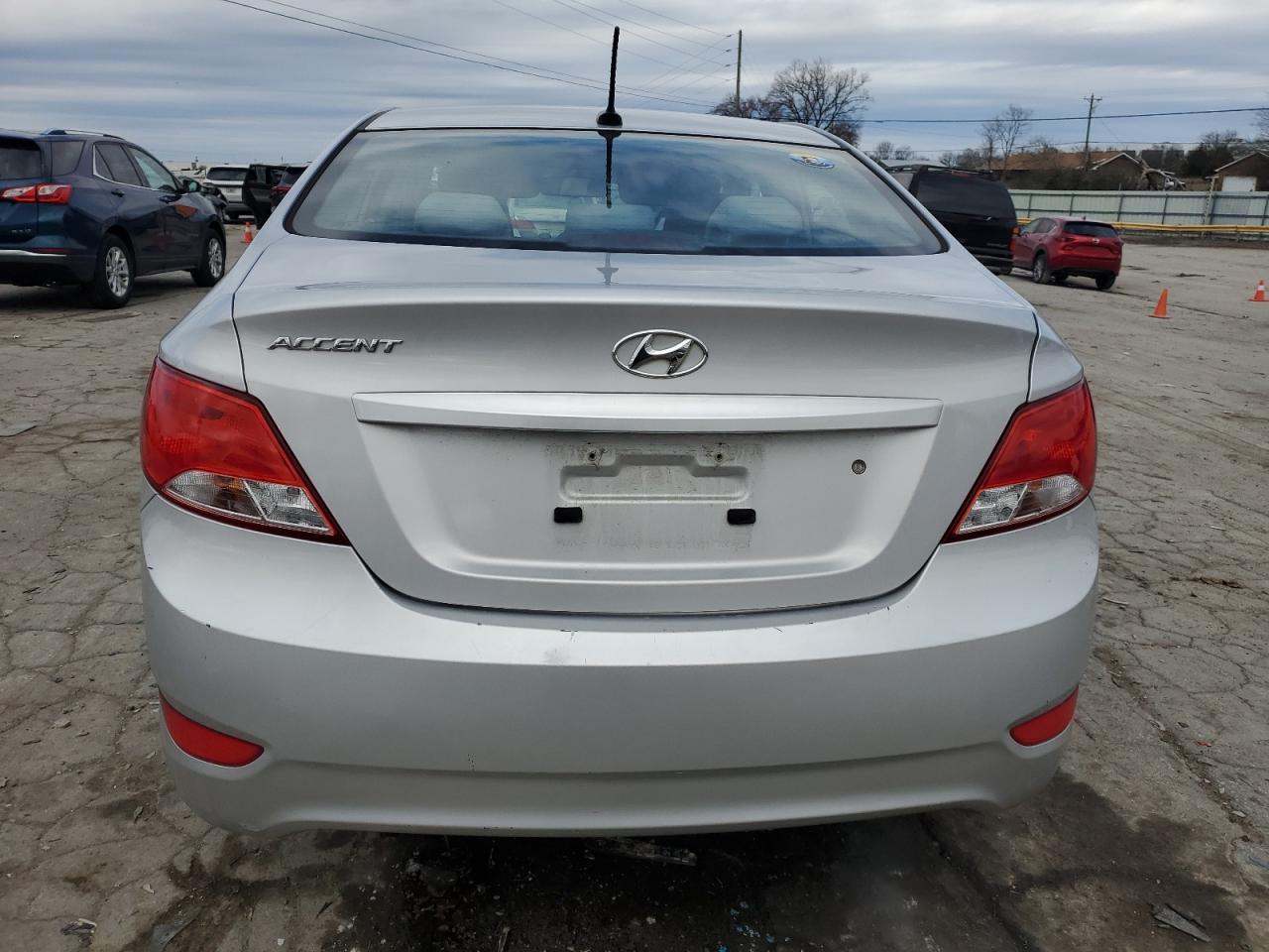 2017 Hyundai Accent VIN KMHCT4AEXHU296859 Copart auction photo, side / rear end damage thumbnail 6