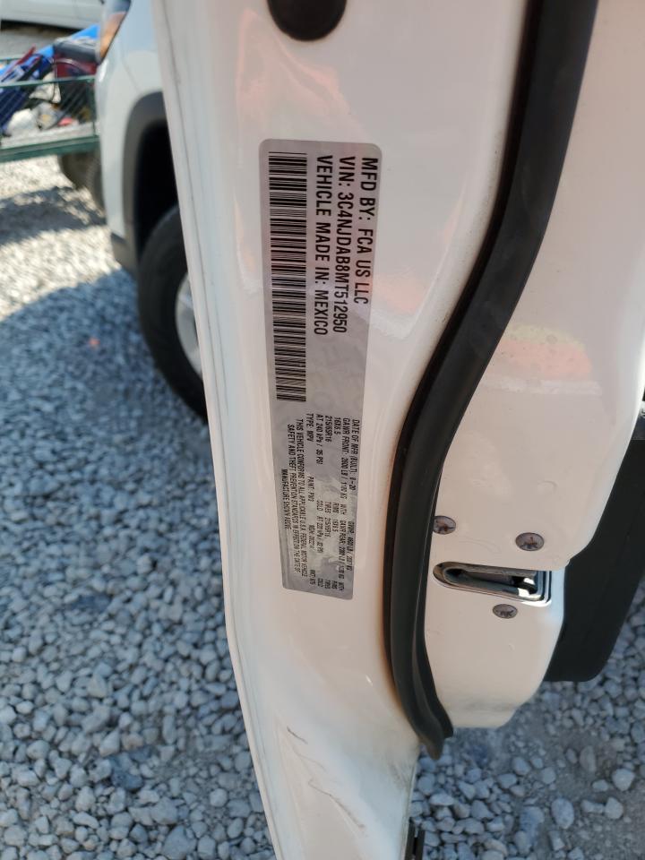 2021 Jeep Compass VIN 3C4NJDAB8MT512950 Copart auction photo, front end / minor dent/scratches damage thumbnail 13