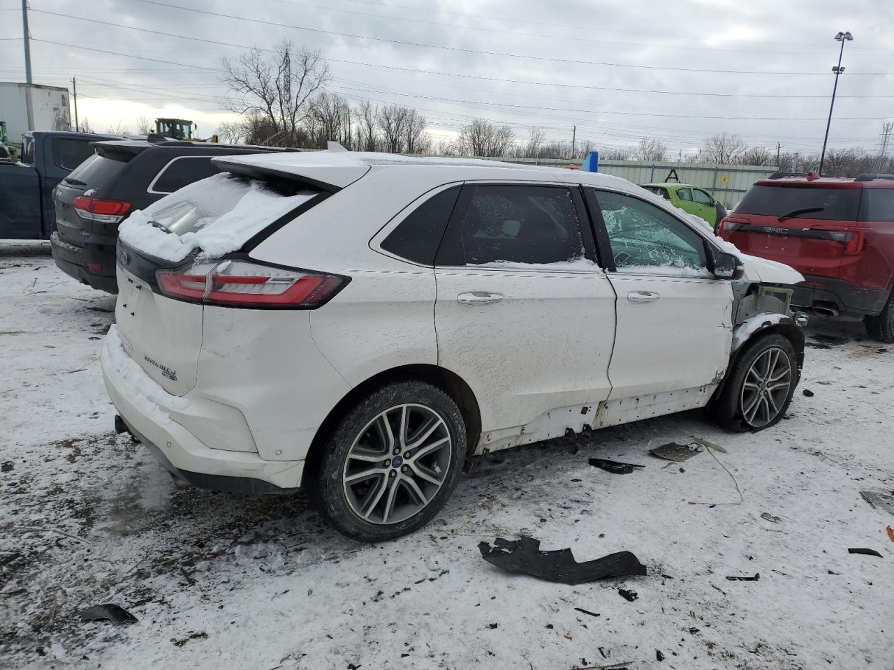2019 Ford Edge VIN 2FMPK4K98KBC34850 Copart auction photo, front end damage thumbnail 3