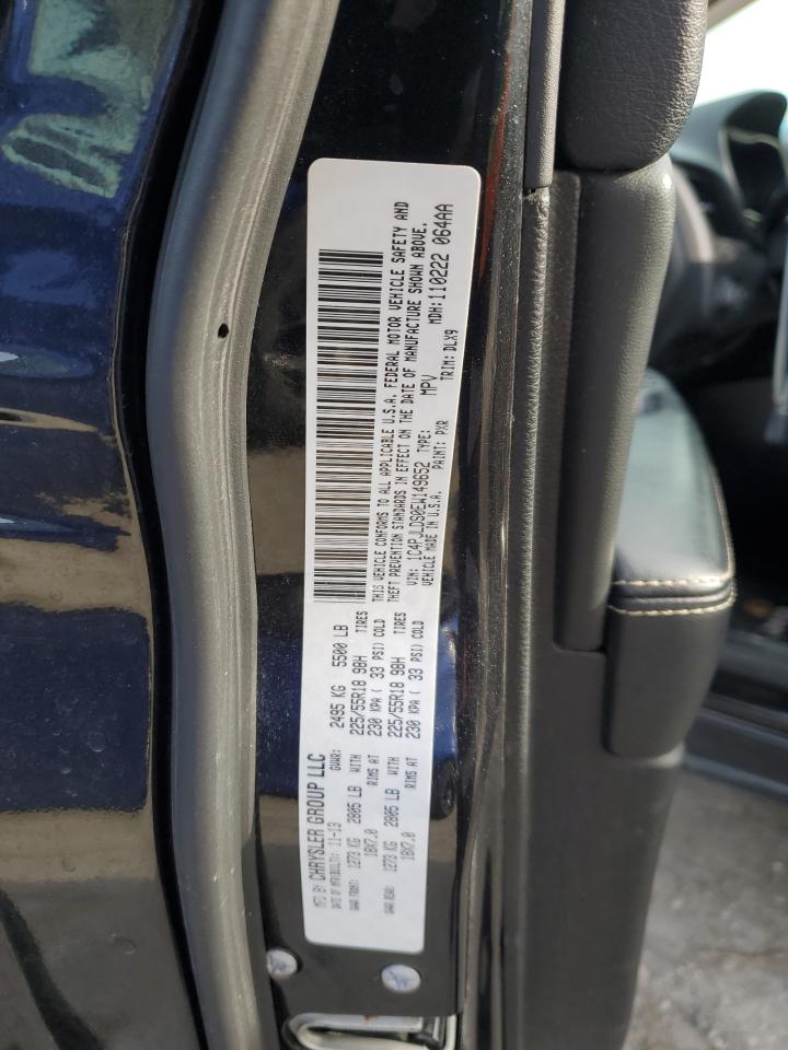 2014 Jeep Grand Cherokee VIN 1C4PJLDS0EW149652 Copart auction photo, side / undercarriage damage thumbnail 13