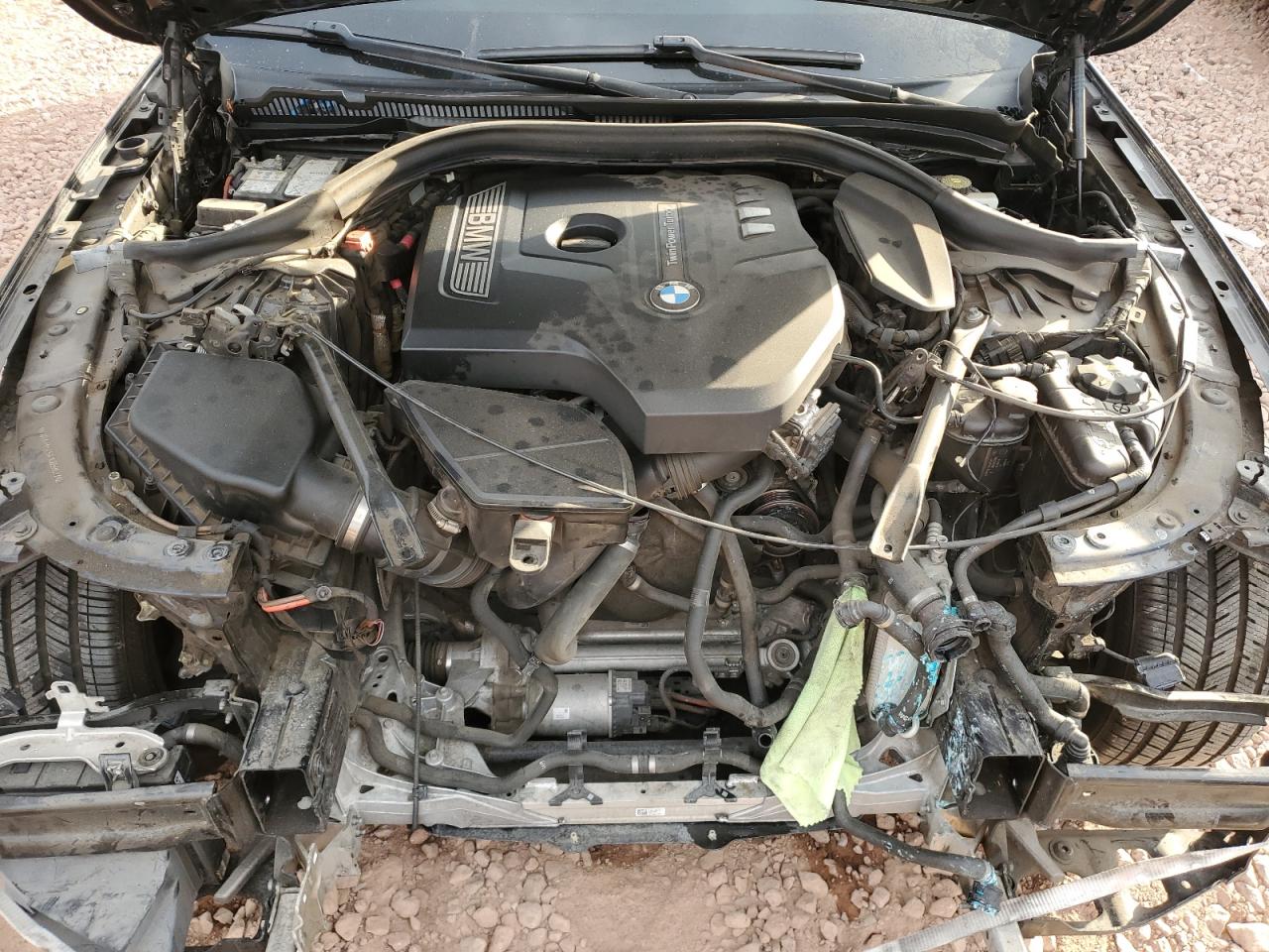 2018 BMW 5er VIN WBAJA5C54JG898677 Copart auction photo, front end damage thumbnail 11