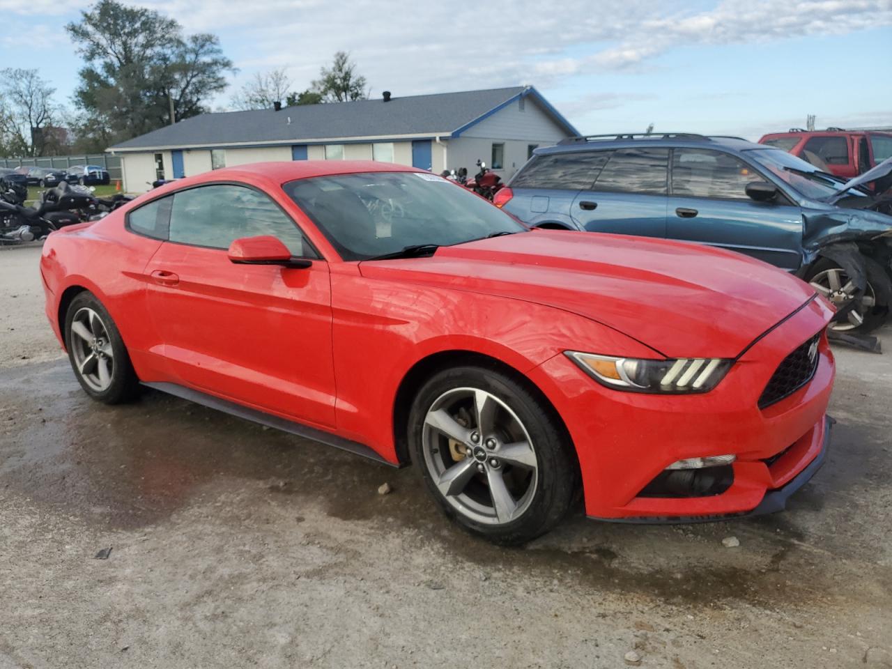 2017 Ford Mustang VIN 1FA6P8TH6H5353210 Copart auction photo, side damage thumbnail 4