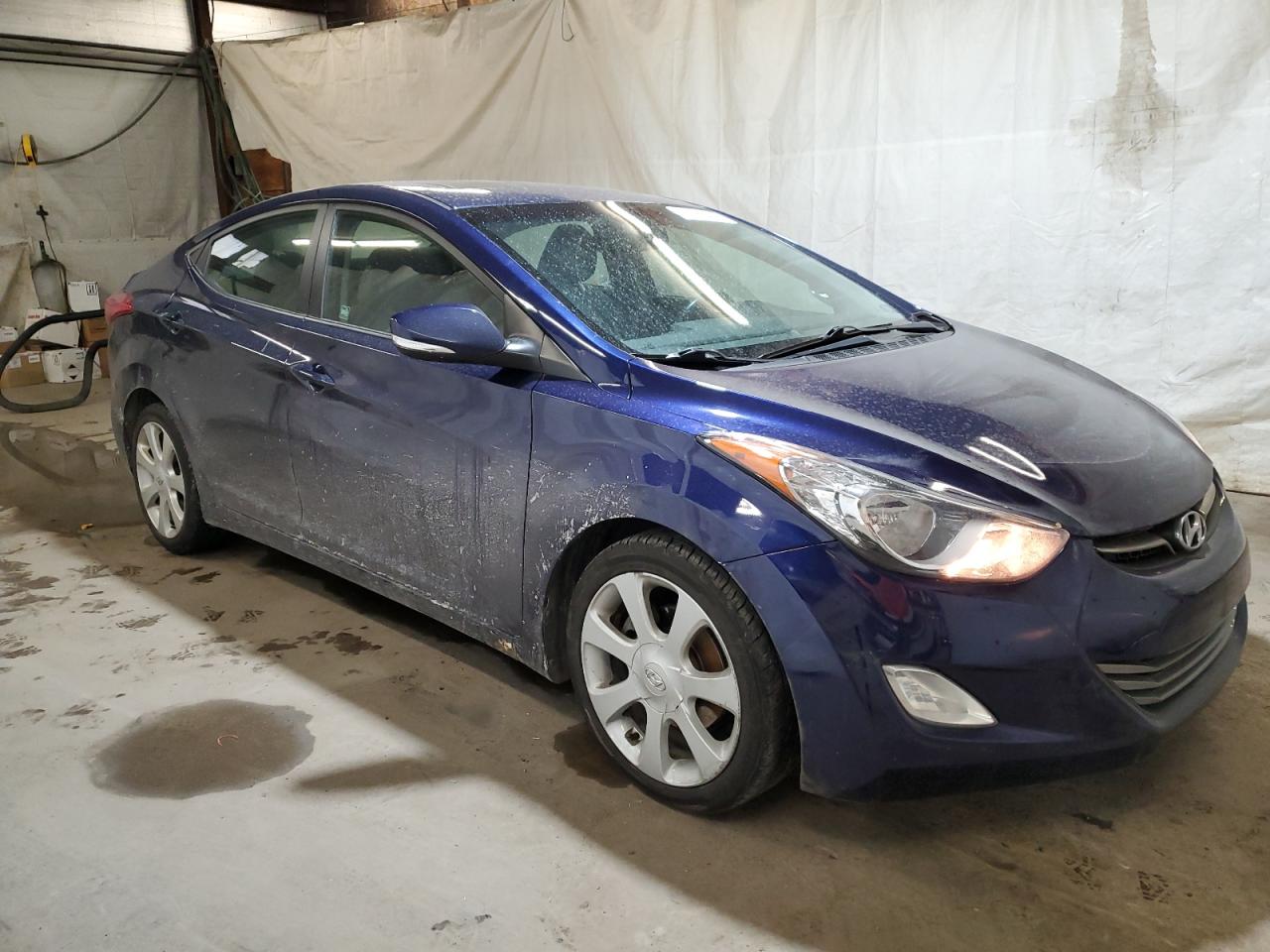 2012 Hyundai Elantra VIN 5NPDH4AE9CH094799 Copart auction photo, front end / side damage thumbnail 4