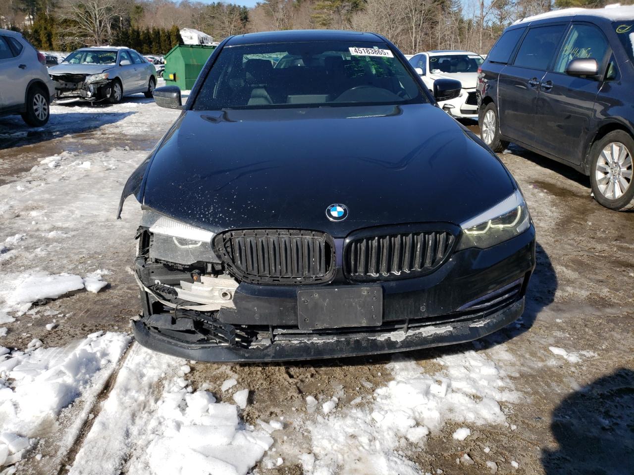 2017 BMW 5er VIN WBAJA7C36HG906881 Copart auction photo, front end / undercarriage damage thumbnail 5