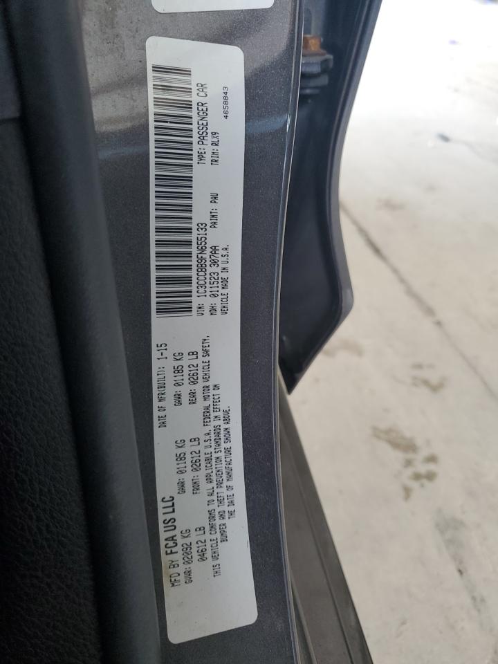 2015 Chrysler 200 VIN 1C3CCCBB9FN655133 Copart auction photo, mechanical damage thumbnail 12