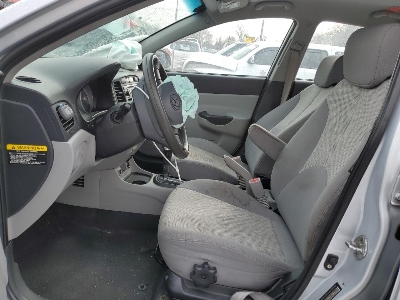 2009 Hyundai Accent VIN KMHCN46C59U359899 Copart auction photo, front end / side damage thumbnail 7