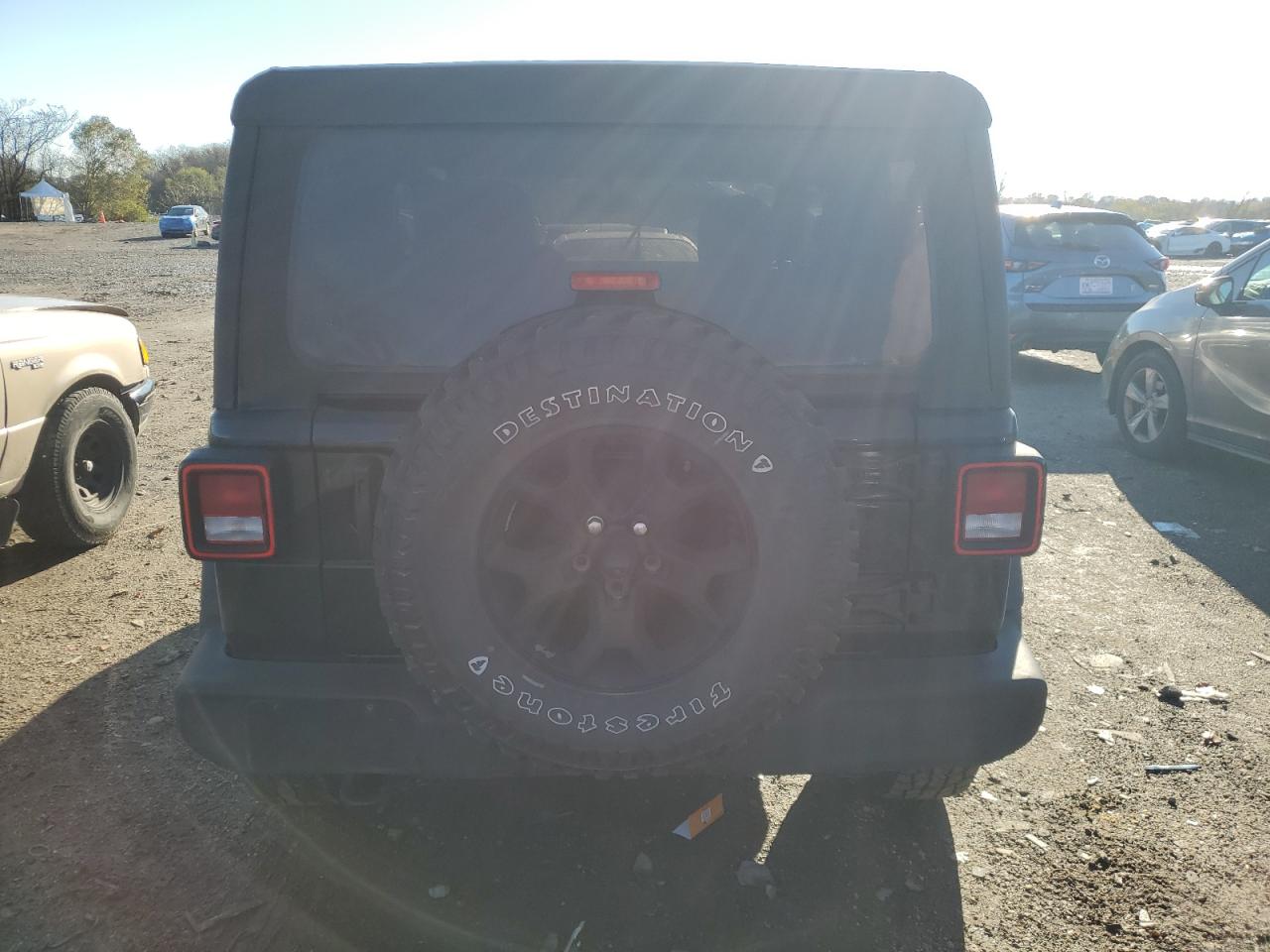 2021 Jeep Wrangler VIN 1C4GJXAN4MW697450 Copart auction photo, side damage thumbnail 6