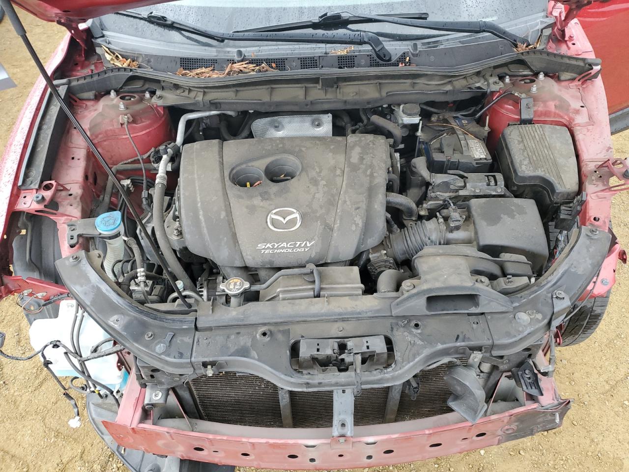 2014 Mazda CX-5 VIN JM3KE2CY8E0360803 Copart auction photo, front end / side damage thumbnail 12