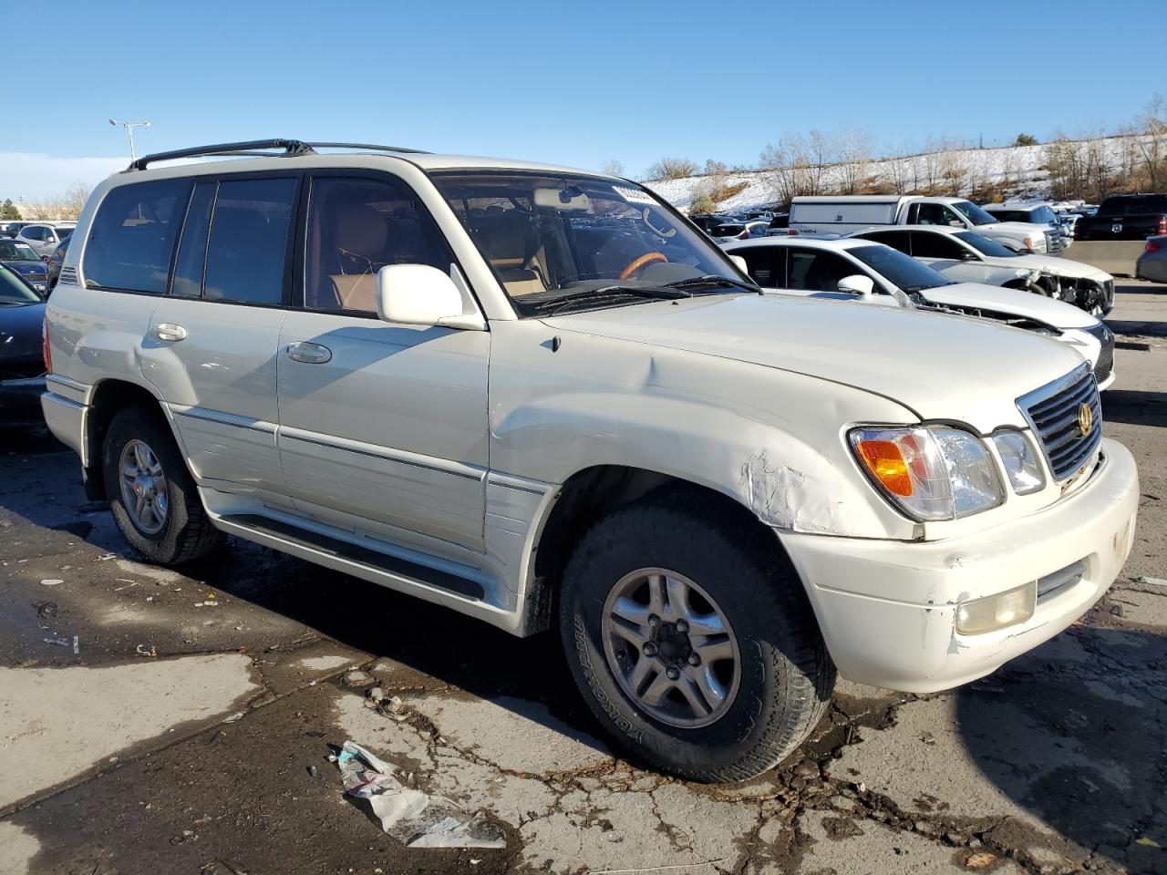 2001 Lexus LX VIN JTJHT00W413506068 Copart auction photo, side damage thumbnail 4
